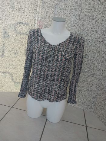 Blouse imprimée losanges MIM – Taille 38