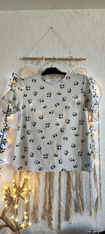 Superbe tee shirt motif panda 🐼