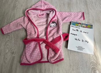 Peignoir fille 12 mois