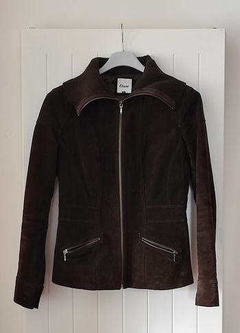 🧥 Blouson cuir non tanné femme taille 40 – Marron