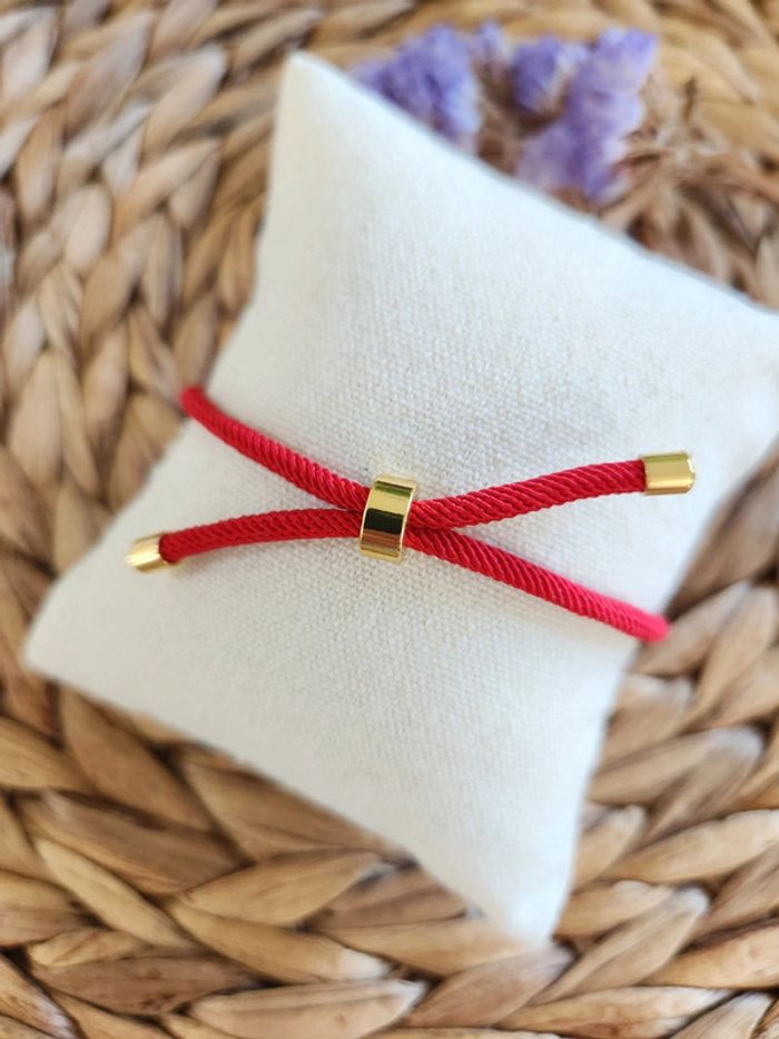 Bracelet cordon coeur ajustable B54 - photo numéro 2