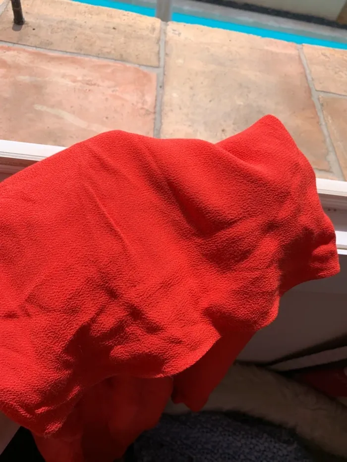 Robe orange fluide type soie Sandro taille 2 - photo numéro 14