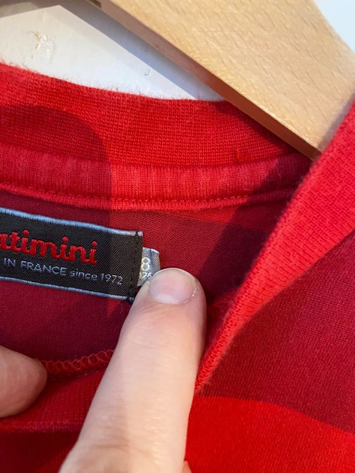 Tee-shirt manches longues rouge Catimini 8 ans - photo numéro 8