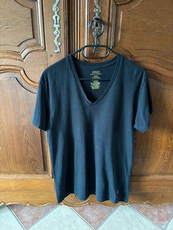 T-shirt noir Ralph Lauren