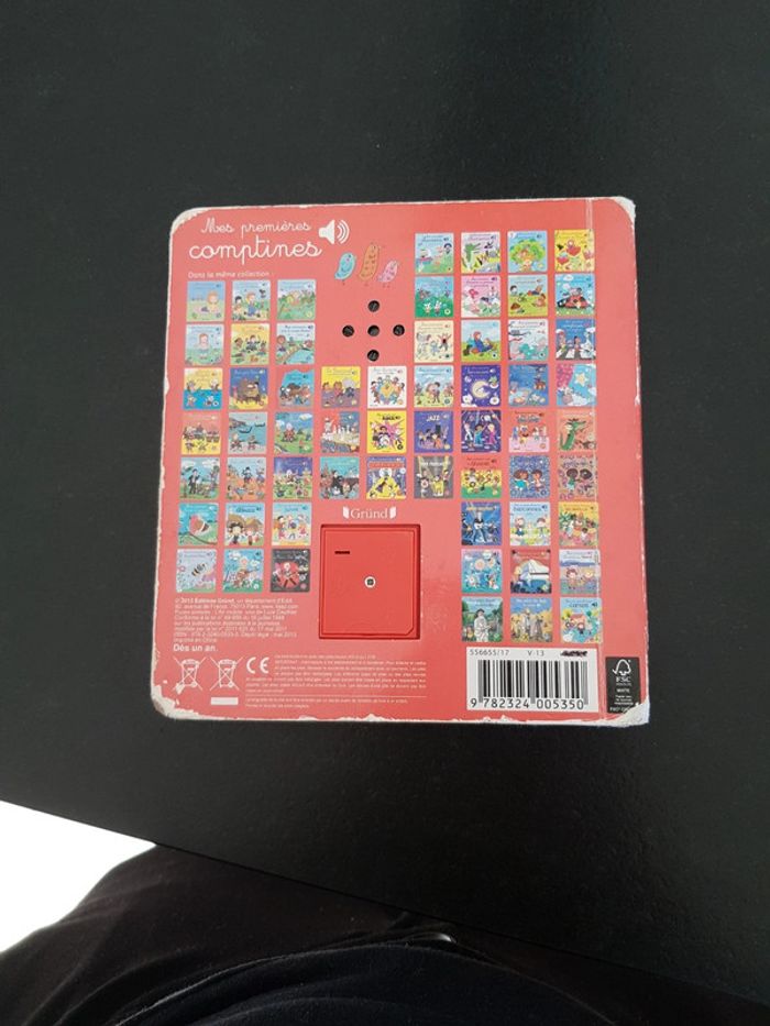 livre sonore bébé mes premières comptines - photo numéro 2