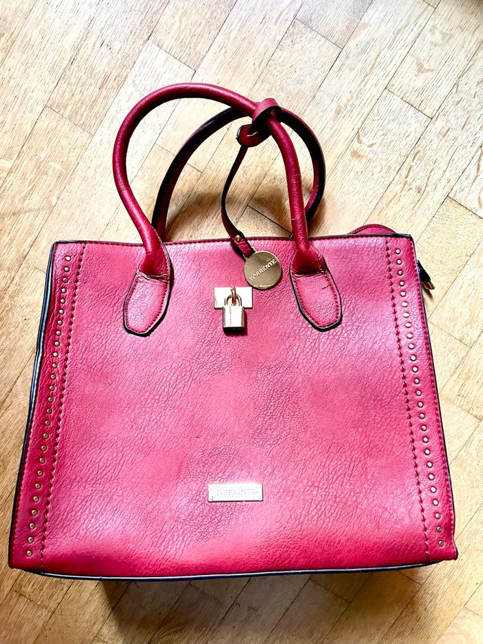 👜 Sac à main Torrente rouge en similicuir - photo numéro 2