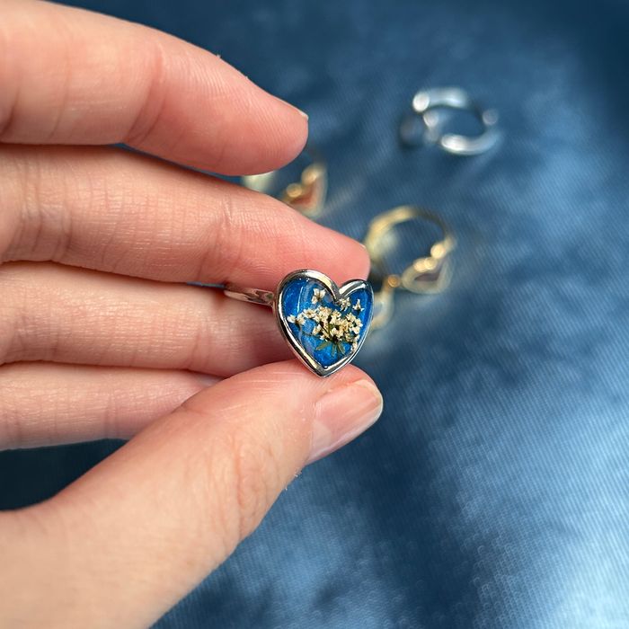 Bague ajustable - cœur - photo numéro 3