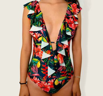Maillot de bain échancré, Taille 38