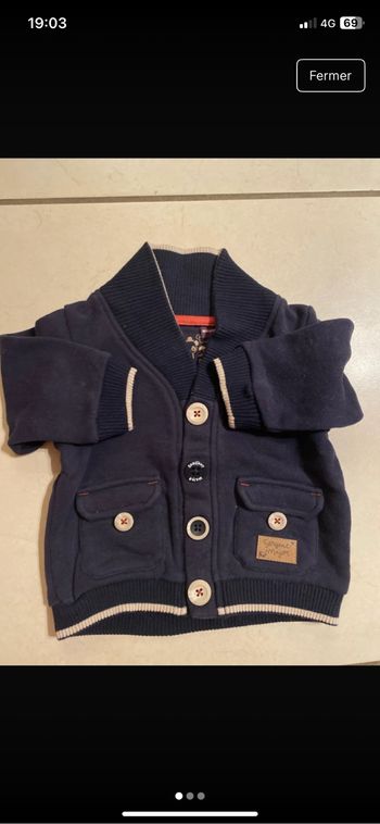 Gilet sergent major 6 mois neuf
