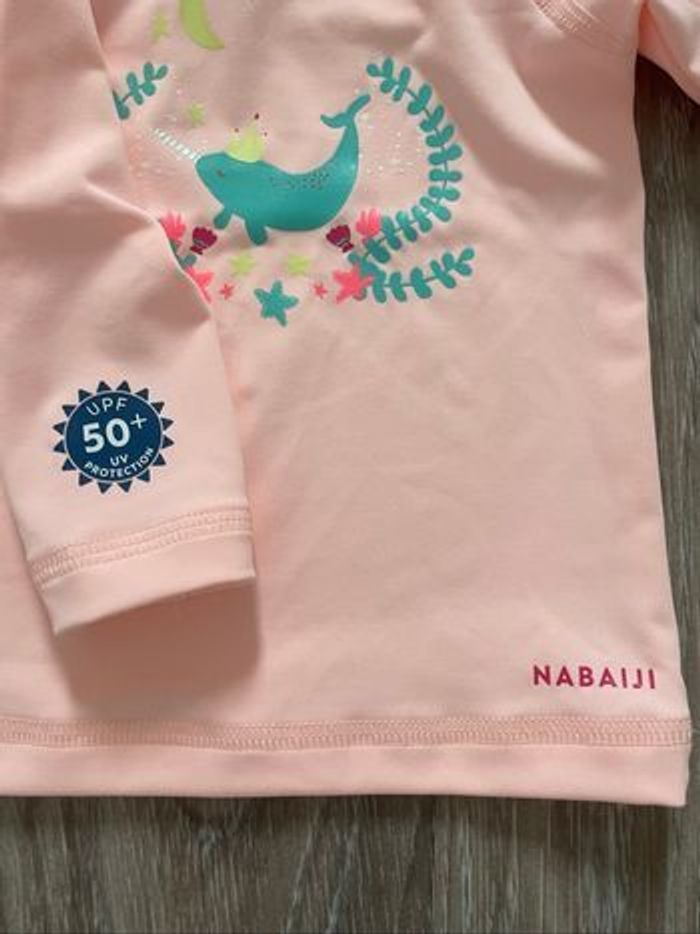 T-shirt anti UV Nabaiji 6 mois - photo numéro 2