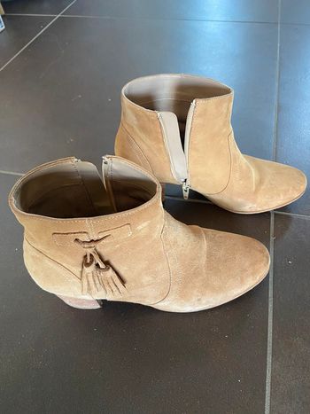 Bottines Boots cuir retourné daim