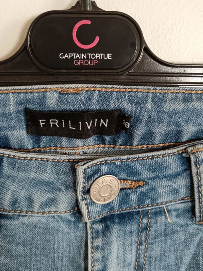 C17 jeans bleu Frilivin W28 - photo numéro 3