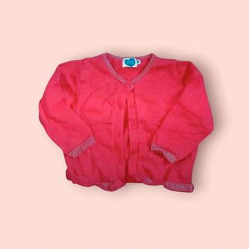 💫 Gilet mots d'enfants taille 6 mois 🩷