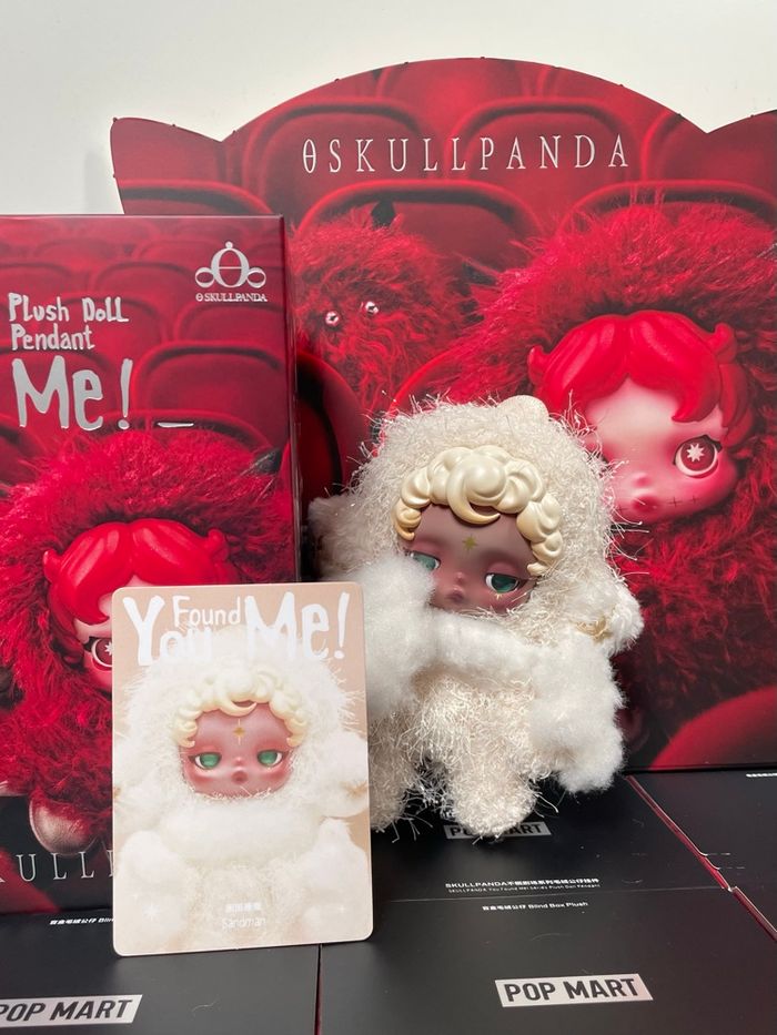 PopMart Skullpanda You Found Me plush doll pendant Sandman - photo numéro 2