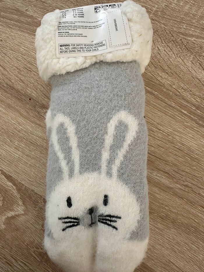 Paire de chaussettes antidérapantes lapins - photo numéro 3