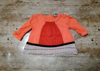 Jolie chemise blouse manches longues fille 3 mois TAO