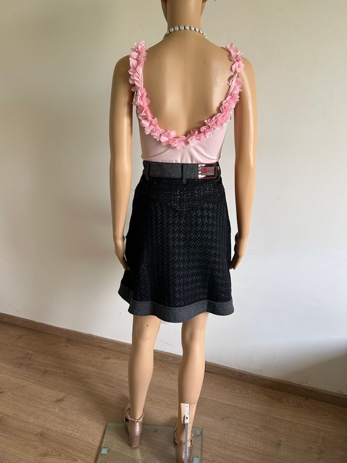 Jupe noire mi longue Desigual taille 36 TBE - photo numéro 6