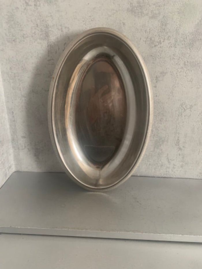 Plat en inox 34 cm + autre