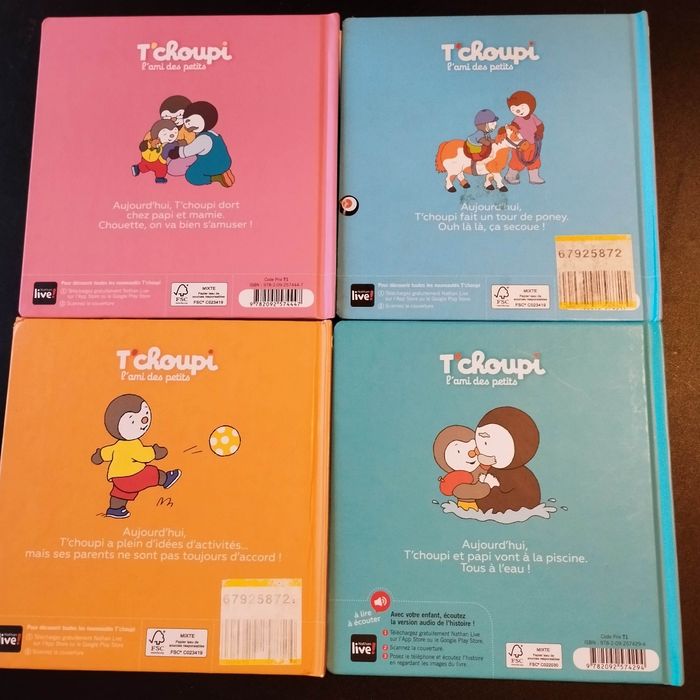 Lot livres enfant Nathan T'choupi - photo numéro 4