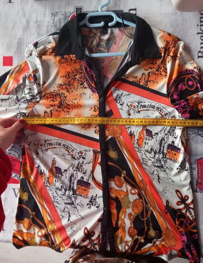 Chemise multicolore manches longues taille 42 - photo numéro 6