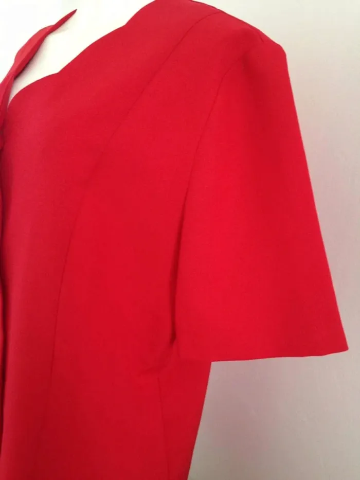Blouse col rond coquillage manches courtes 40/42 Afibel - photo numéro 5