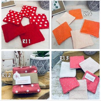 Lingettes lavable et réutilisable lot de 6