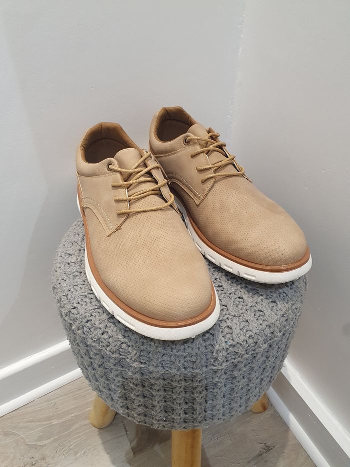 Chaussures baskets habillées Rome beige Pointure 43 - photo numéro 3