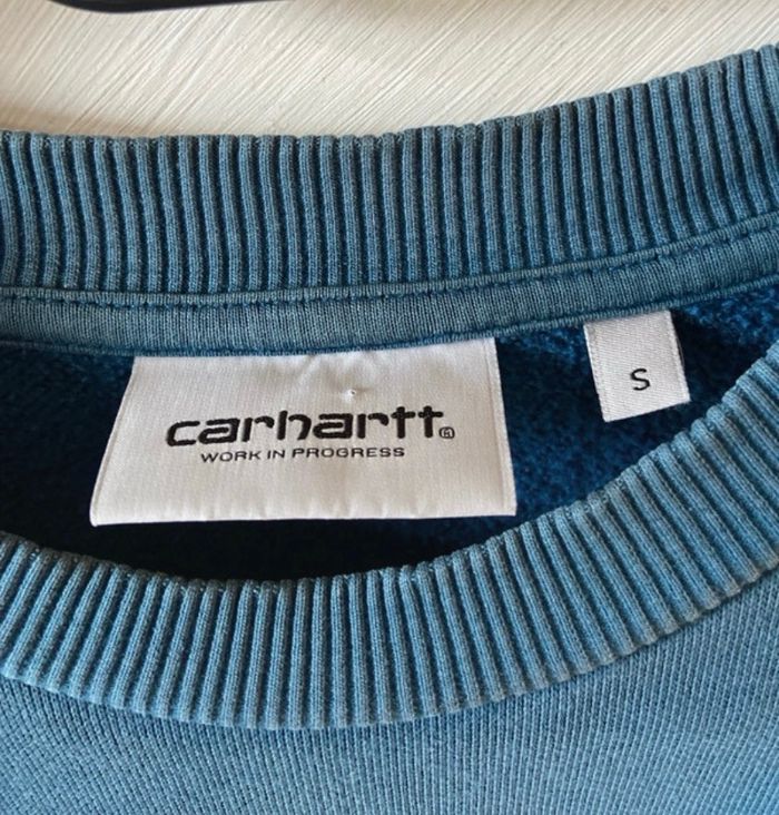 Sweat Carhartt bleu taille S Homme neuf - photo numéro 4