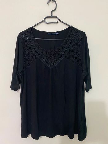 Blouse noire Kiabi taille XL-46/48
