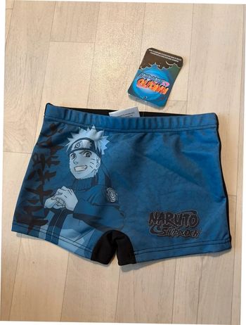 Short, caleçon de bain 6 ans naruto bleu et noir neuf avec étiquette