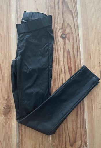 Pantalon enduit noir Vintage Denim taille XS