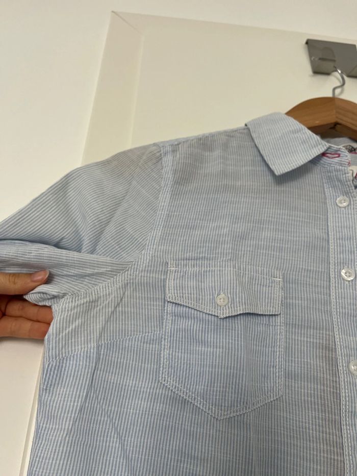 Chemise bleu à rayures Pepe Jeans - photo numéro 7