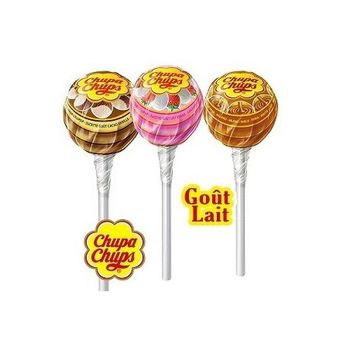 Lot de 14 sucettes chupa chup au lait