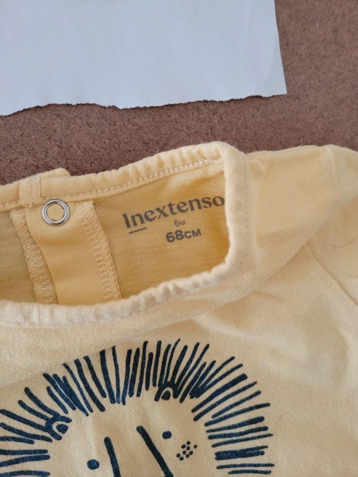 Combinaison short jaune Lion taille 6mois in extenso - photo numéro 4