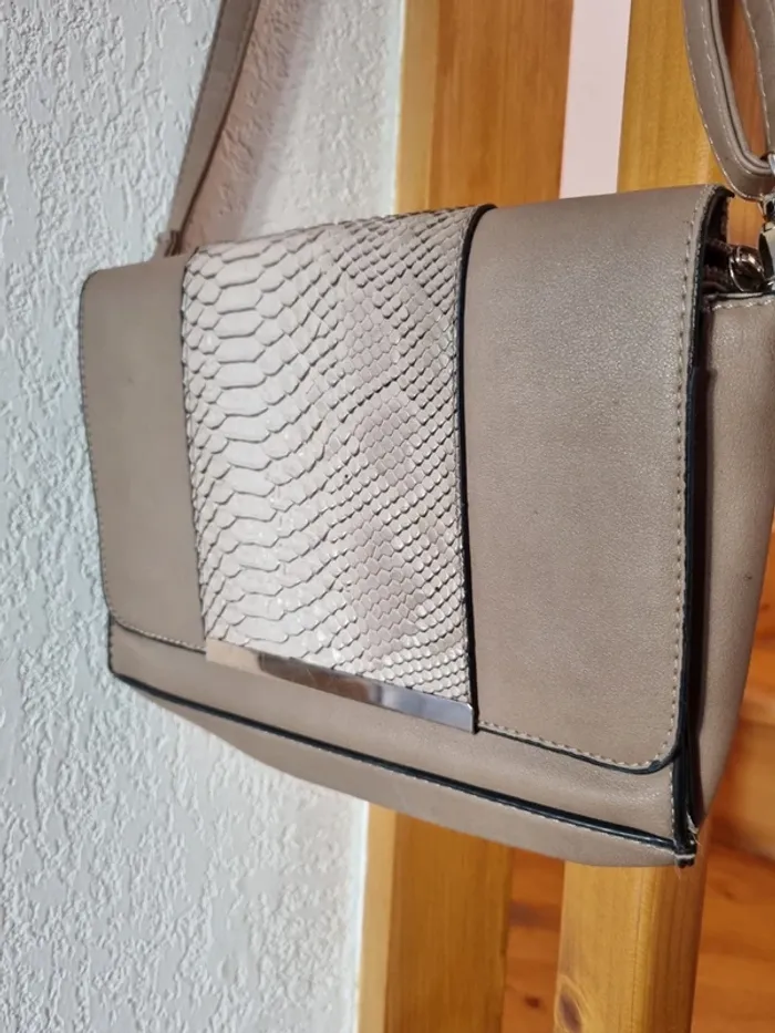 Sac bandoulière beige - photo numéro 2