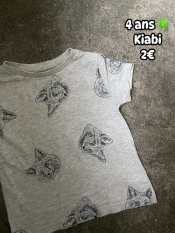 T-shirt 🍀 4 ans 🍀 Kiabi