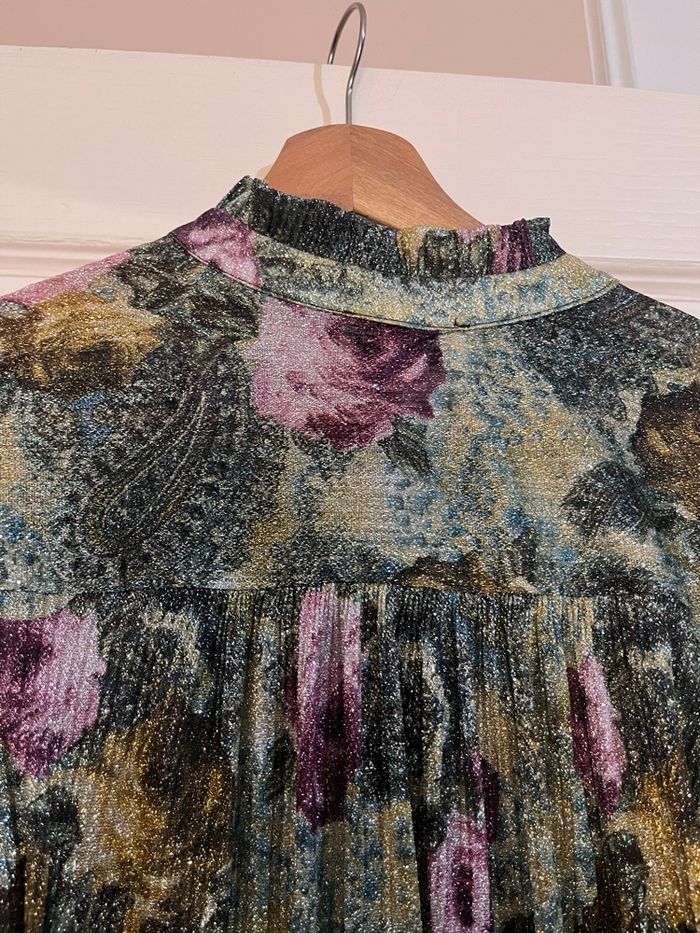 Chemise Scarlett Roos – Fabrication française, imprimé lumineux, neuve - photo numéro 7