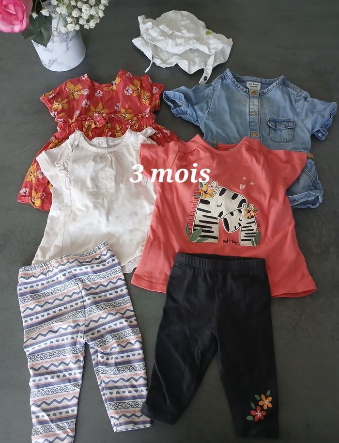 Lot printemps été fille 3 mois