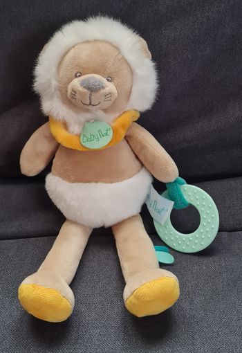 Doudou peluche pantin Lion Maxou - Baby Nat