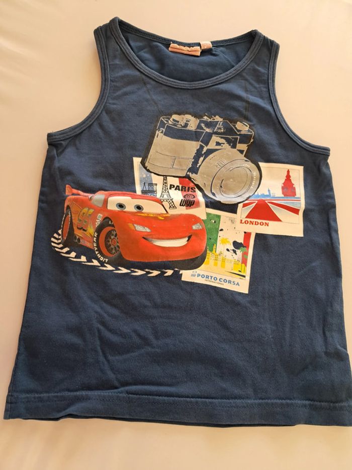 tee shirt débardeur garcon 5 ans disney the cars