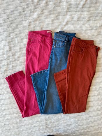 Lot de 3 jeans taille basse/ Taille 42