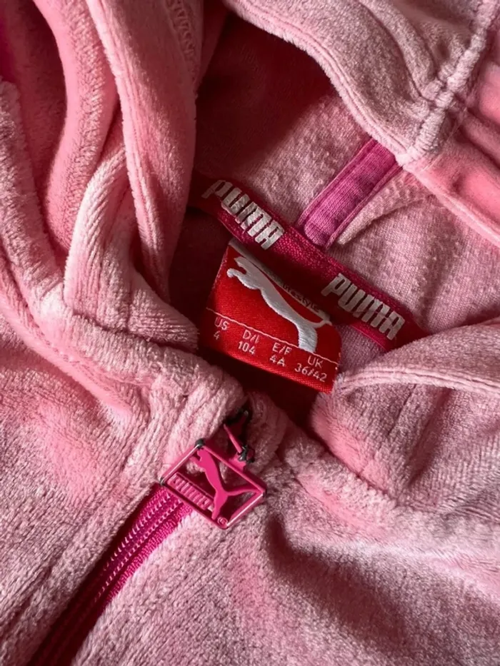 Jolie veste peau de pêche Puma 4 ans rose - photo numéro 2