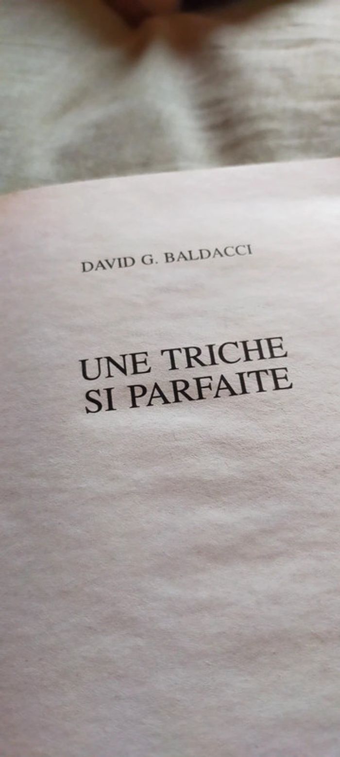 Une triche si parfaite de David G Baldacci - photo numéro 3