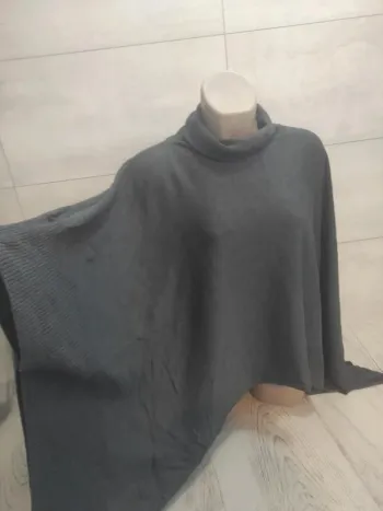 Gorgeous dark grey oversized poncho type jumper - Blue Motion - size XXL/3XL