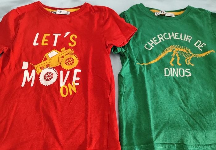 Lot de deux tee-shirts 4 ans (104 cms)