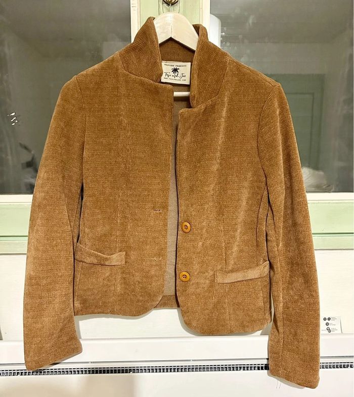 Veste blazer velours marron toscandjoe taille S