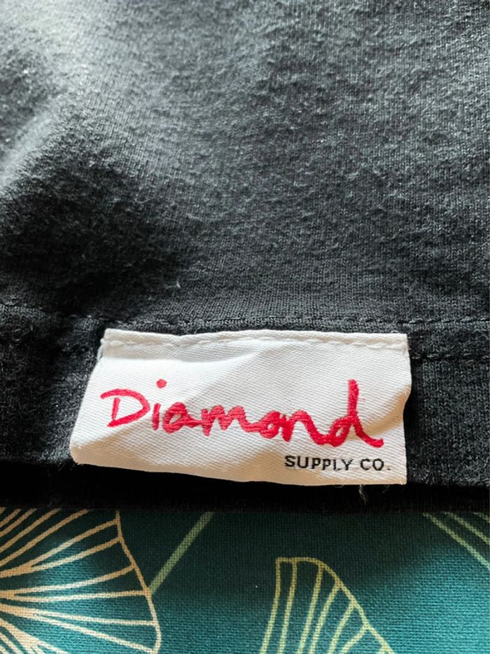 T-shirt noir pour homme Diamond Basketball taille M fabriqué aux USA 324 - photo numéro 5