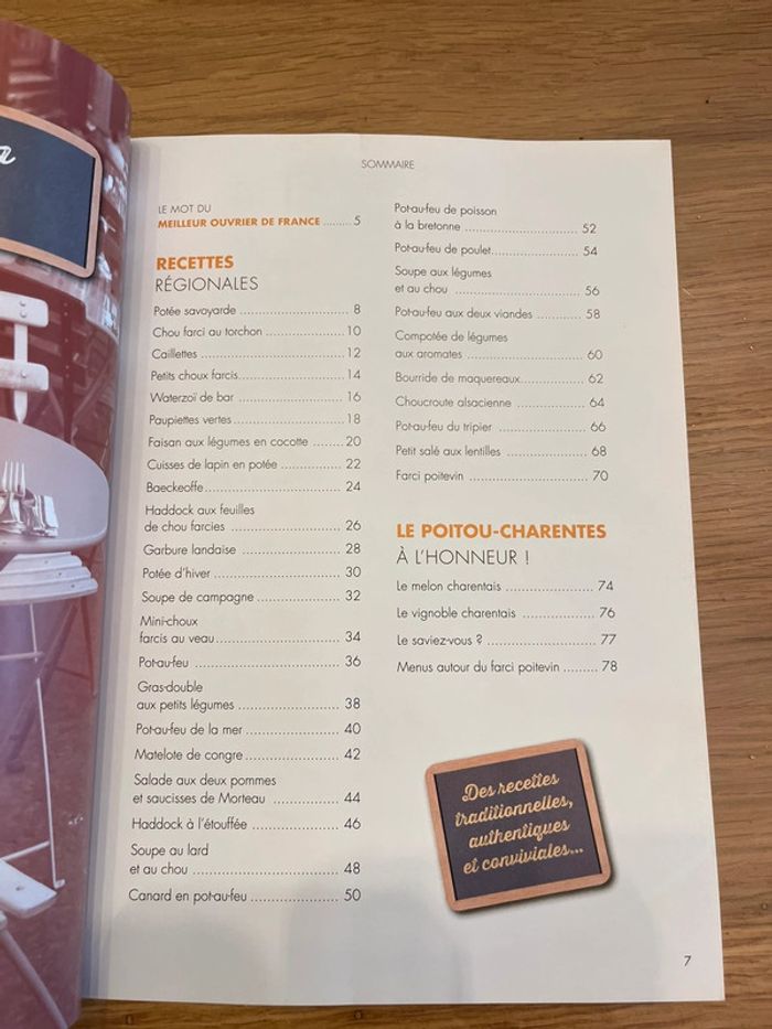 Lot de 6 livres de cuisine Au menu de nos régions - photo numéro 9