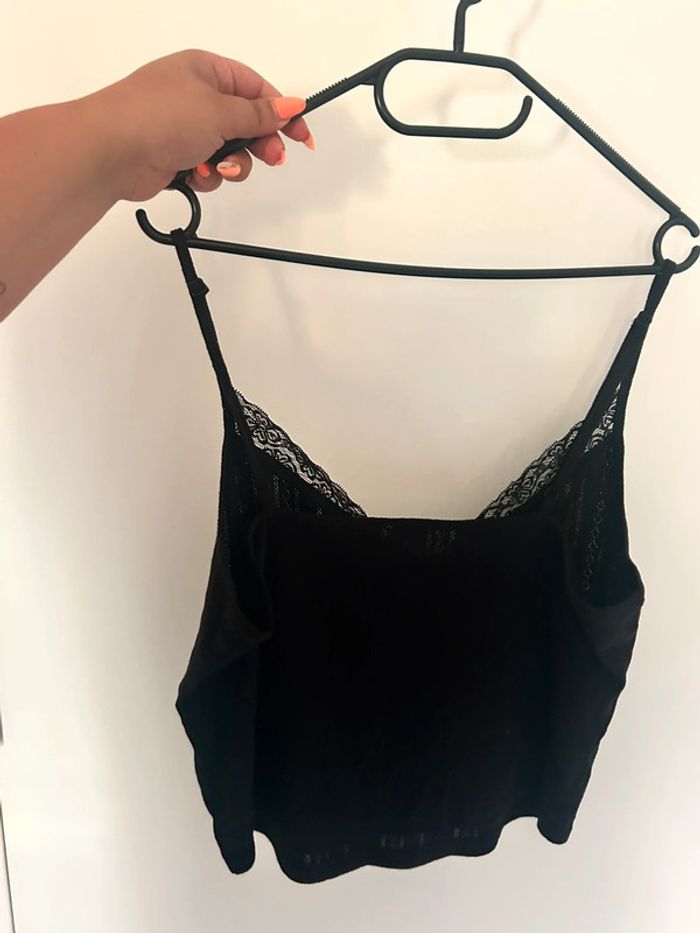 Crop top noir pimkie taille M - photo numéro 3