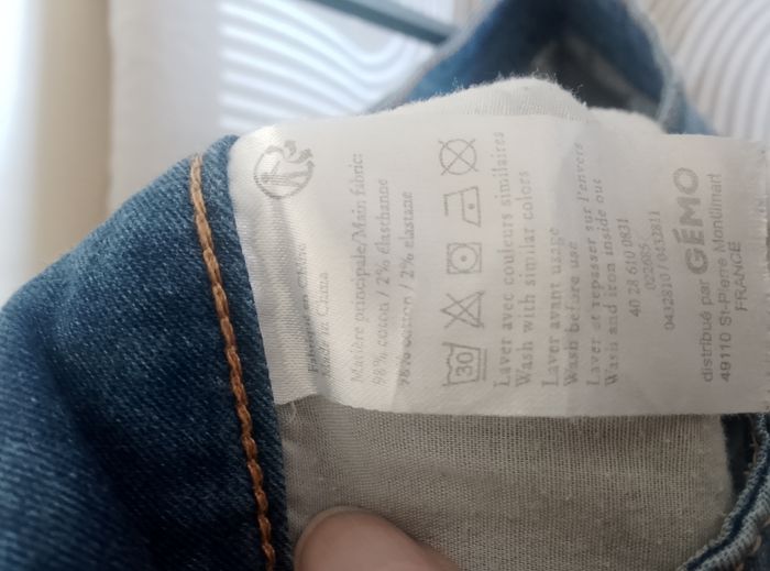 Jeans femme Gémo effet usé t36 - photo numéro 7